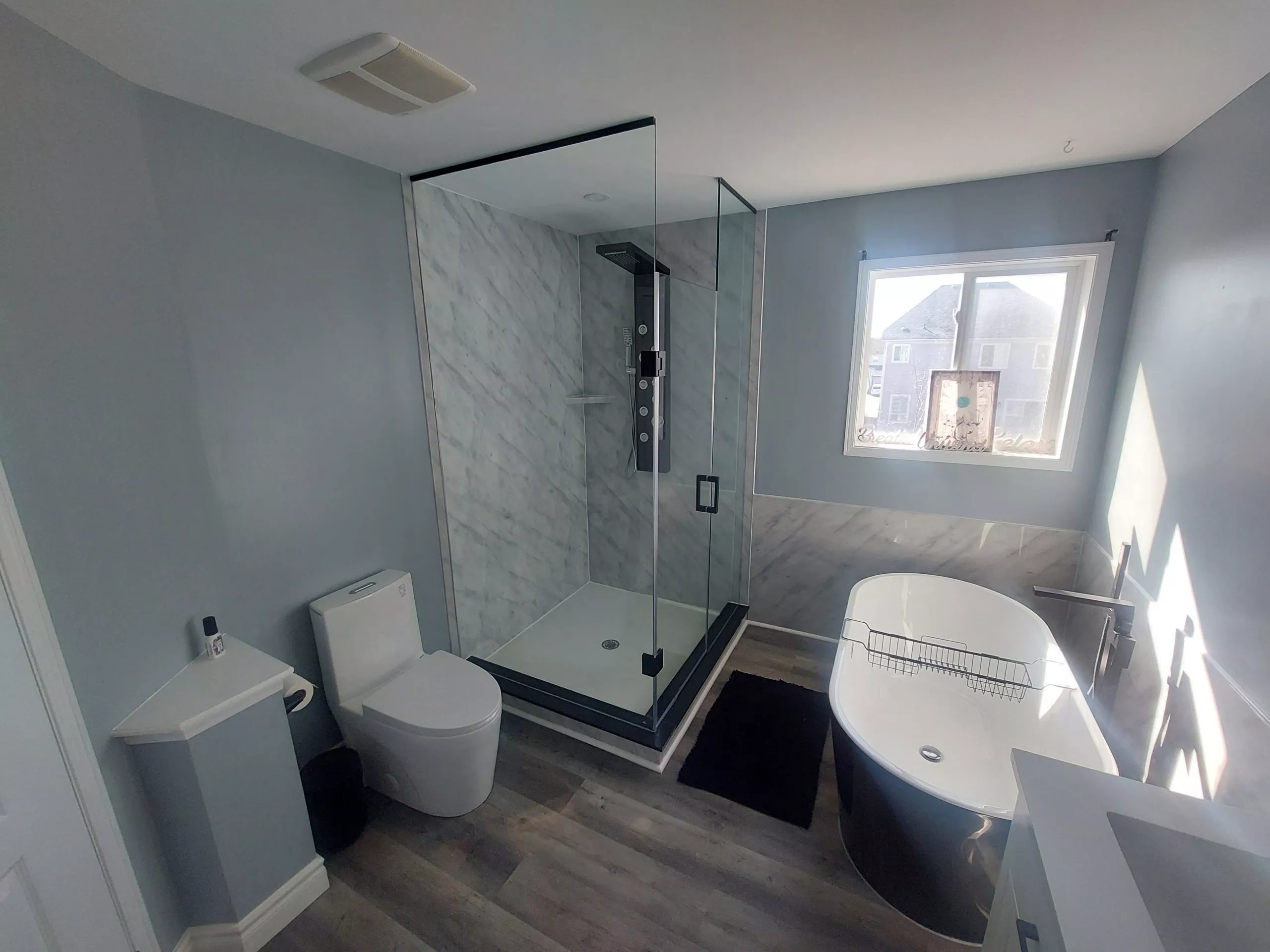 Custom bathroom renovation with tailored shower design